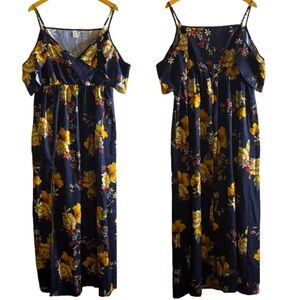 Floral Spaghetti Strap Maxi Dress NWOT